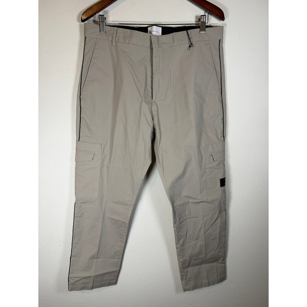LOWBRAND Tan Cargo Pants Men's Size 33 Utility Side Stripe Casual